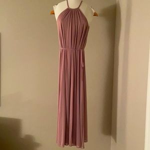 David’s Bridal quartz full length dress. Size 0
